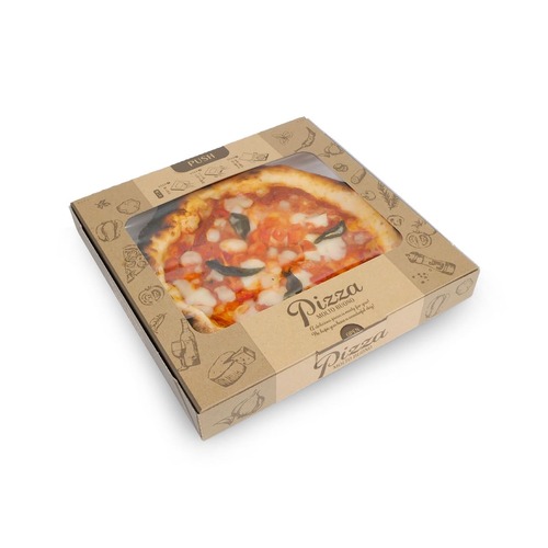 ピザ箱10インチ窓付Dブラウン　FM1 image