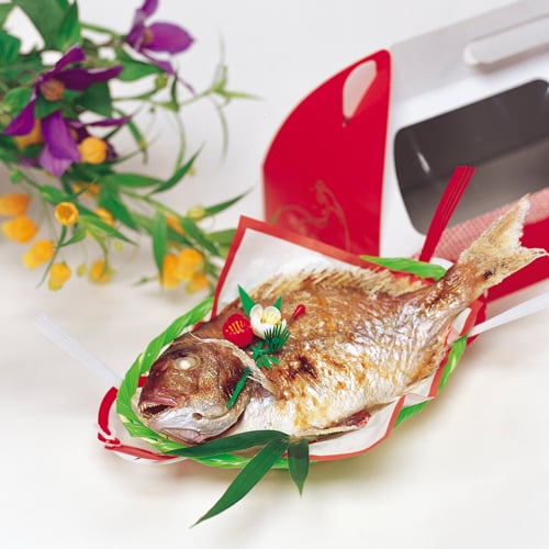 鯛かご　紅白　尺 image