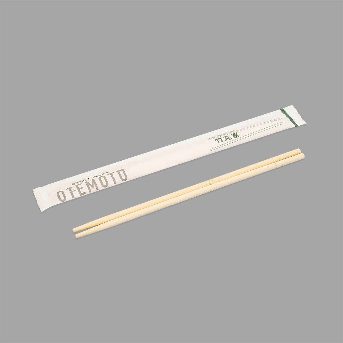 竹丸箸２０ｃｍ　紙完封　楊枝無し　ＦＳＭ
