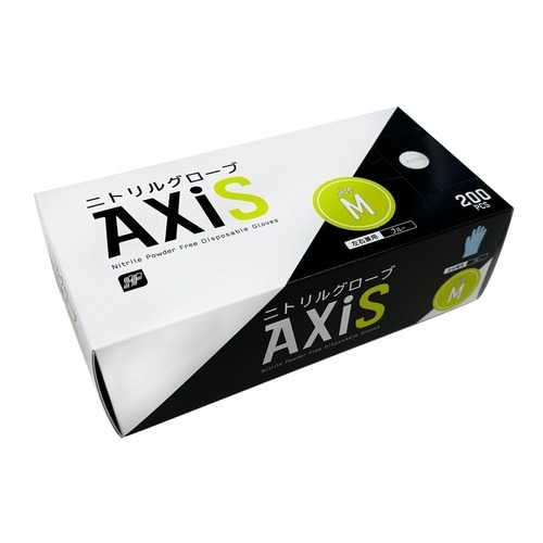 ニトリルグローブＡＸｉＳ　ブルー　Ｍ